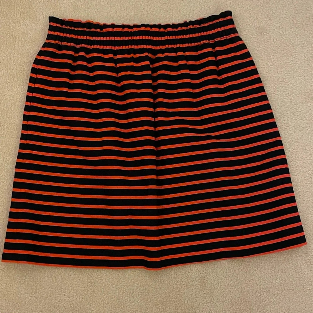 J. Crew striped mini skirt-size 4 EUC